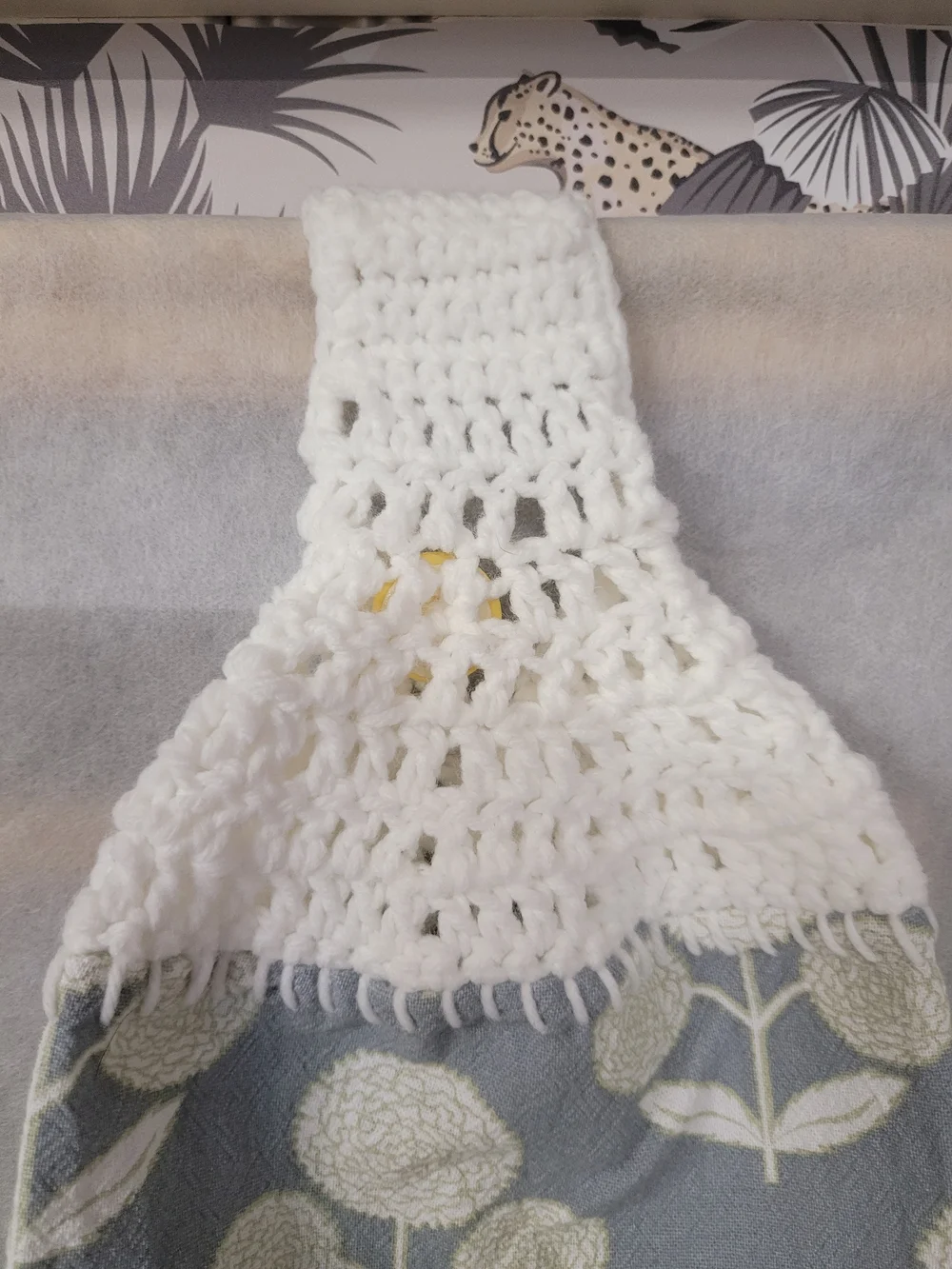 Crochet Top Hanging Kitchen Towel